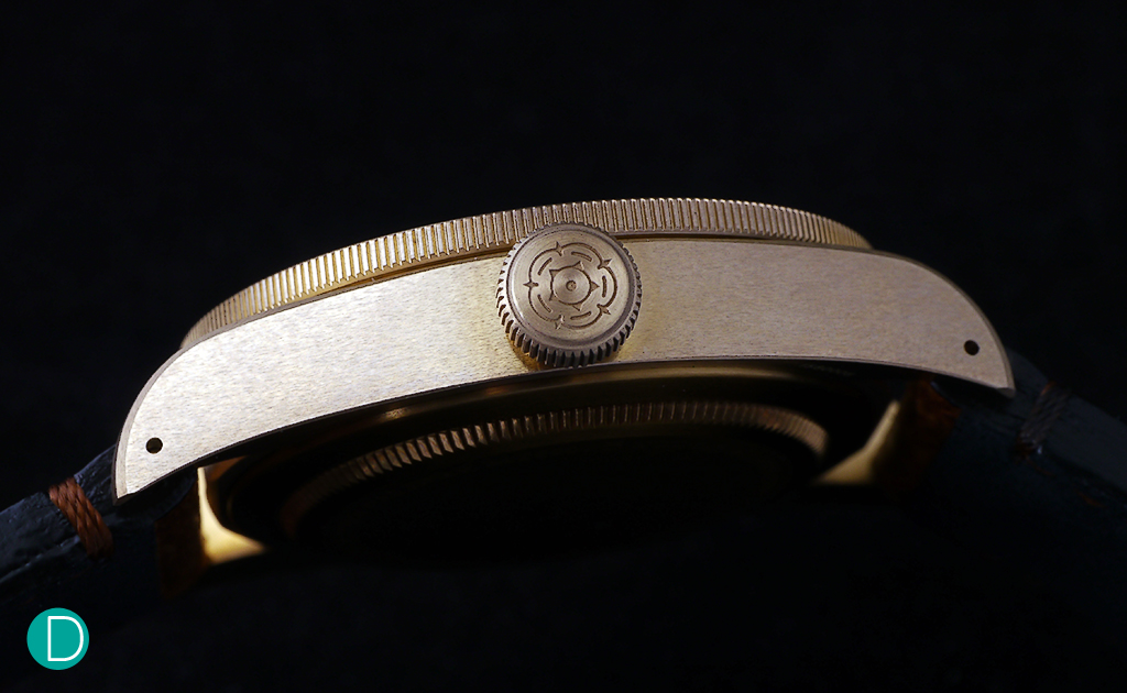 The Big Crown embossed with the Tudor rose.