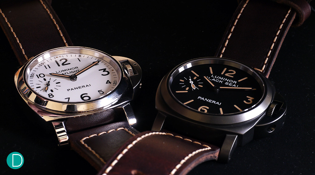 The Panerai Luminor 8 Days Set (PAM 785), based on two Pre-Vendome "Slytech" watches. 