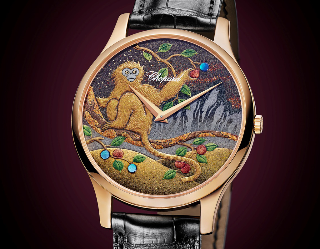 L.U.C XP Urushi “Year of the Monkey” with the immaculately executed "Urushi" dial.