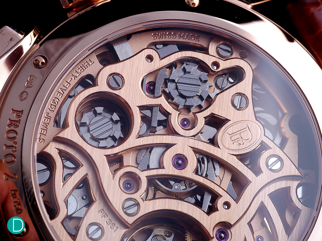 The PF 361. The layout of the movement is a masterpiece in aesthetics. The execution is also top grade.