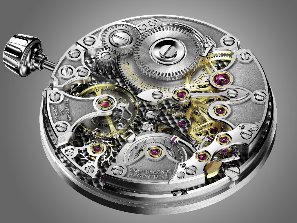 The movement of the watch. The finishing, in our opinion, is done rather meticulously and expertly.