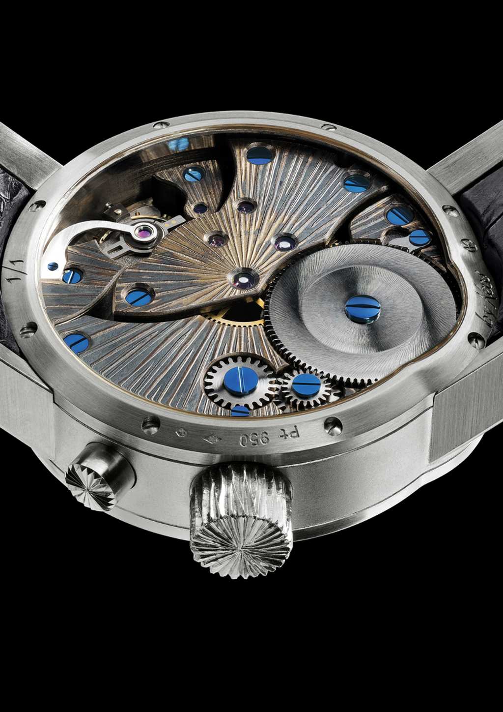 The movement of the watch, in which it features some interesting forms of finishing.
