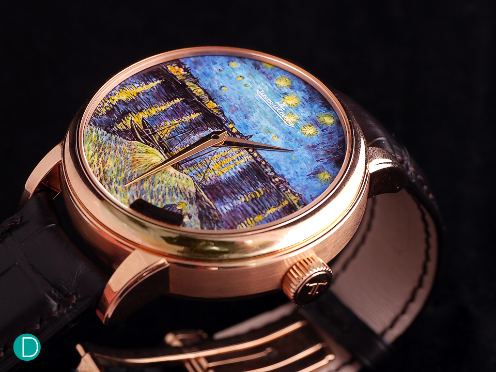 On Daniel Riedo's wrist: the Jaeger LeCoultre Master Grande Tradition Minute Repeater Starry Night over the Rhone.