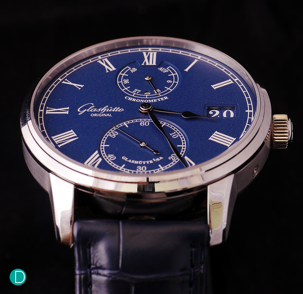 Glashütte Original Senator Chronometer in white gold and the magnificent and gorgeous blue dial.