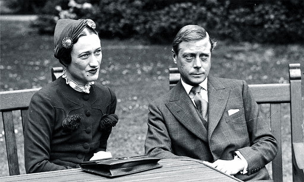 The Duke of Windsor with his wife Wallis. He is seen here in a double breasted suit in Glen check (Prince of Wales) pattern. He is well known as one of icons of a well dressed gentleman.