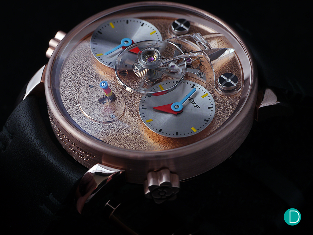 MB&F LM1 Silberstein in red gold. Limited to 12 pieces each in red gold, titanium and black PVD treated titanium.