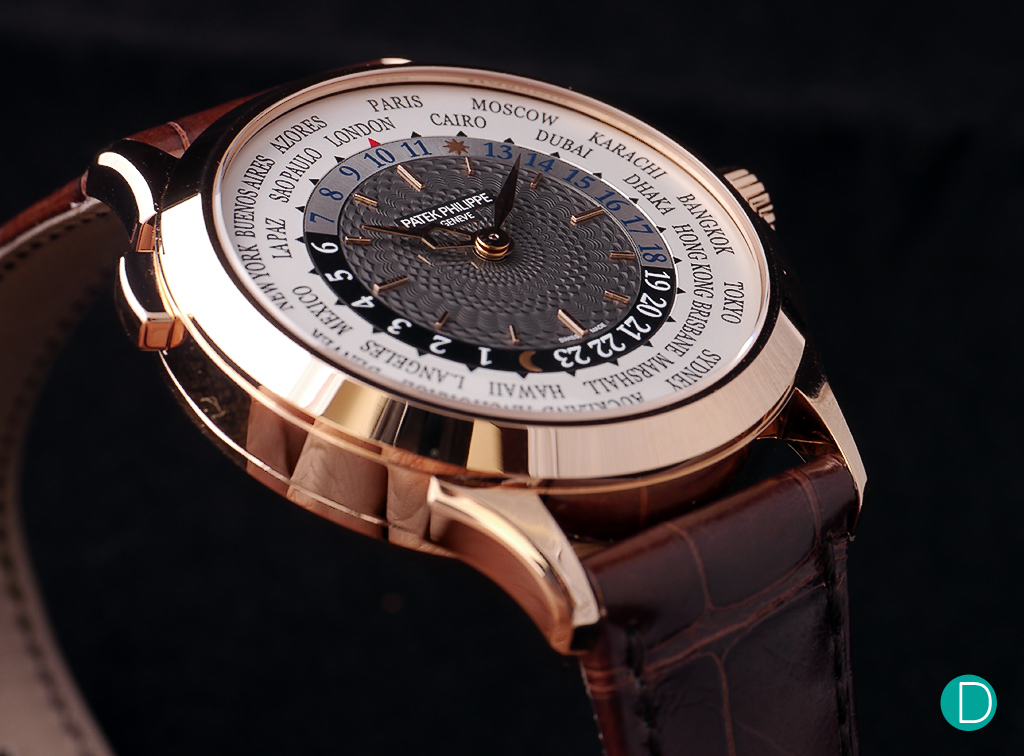 Another view of the Patek 5230 in rose gold. 